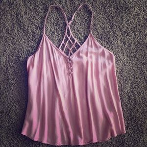 Dainty hooligan Baby Pink Strappy Tank Naked Zebra